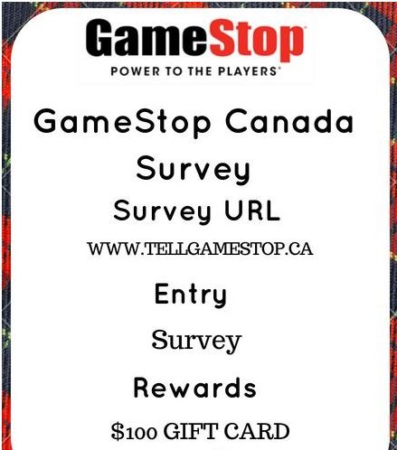 Gamestop Canada Survey Reward