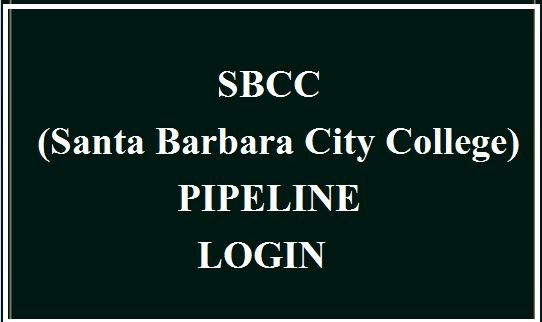 SBCC Pipeline Login page