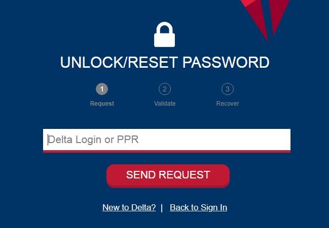 Delta Travelnet Login reset password 2