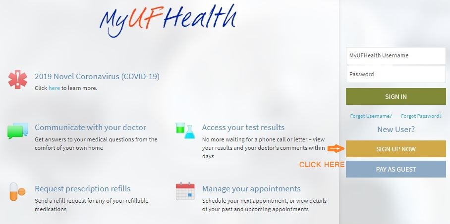 uf health.org/mychart