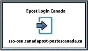 Epost Login Canada page