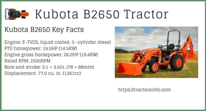 Kubota-B2650-Tractor-Price-specs