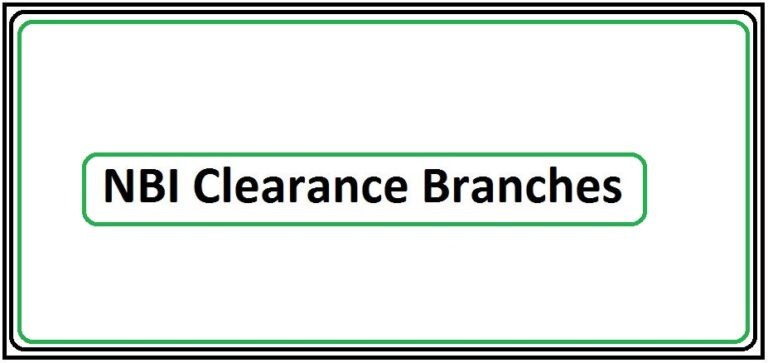 Complete List Of NBI Clearance Branches in the Philippines 2024