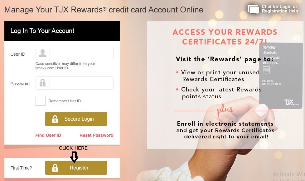 Tjmaxx Credit Card Login Online At Tjx Syf Com
