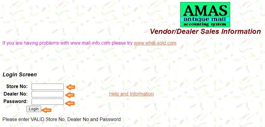 Www what sold Antique Mall Accounting System Login