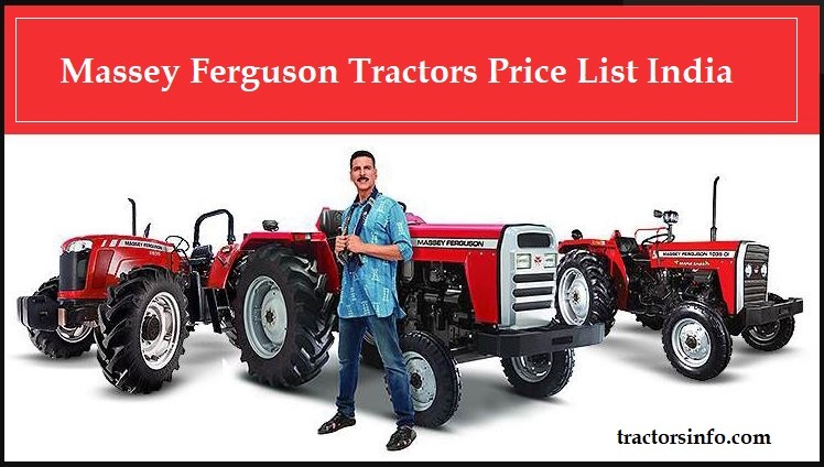 Massey Ferguson Tractors Price List India