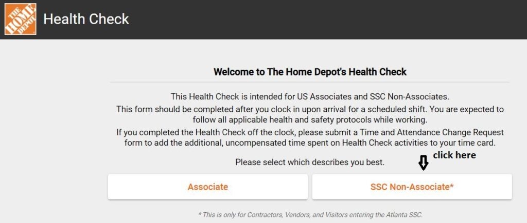 home depot health check
