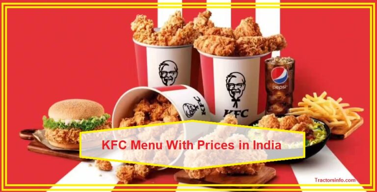 KFC Menu With Prices in India 2024 ❤️ Official