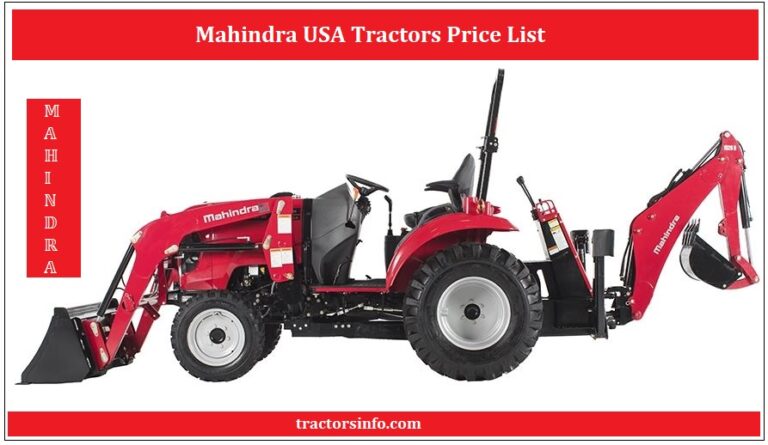 Mahindra USA Tractors Price List