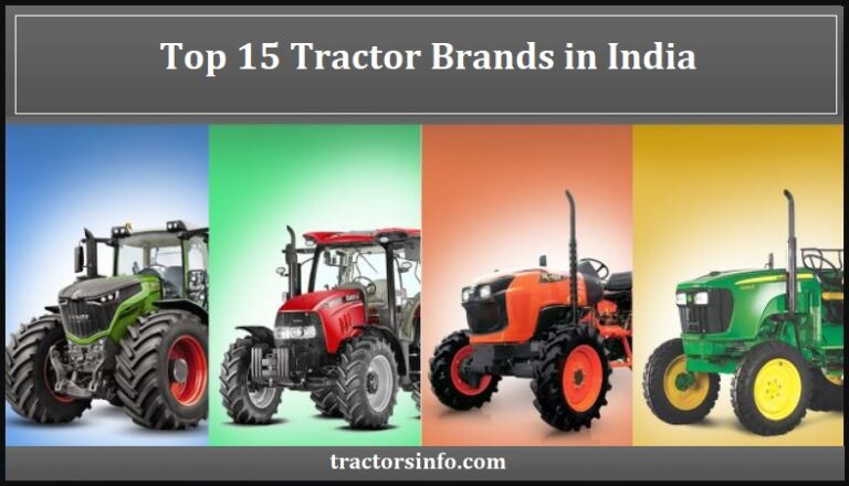 Top 15 Tractor Brands in India