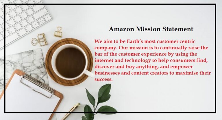 Amazon Mission Statement and Vision Statement 2024