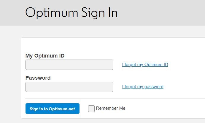 Optonline Email Login reset password 1