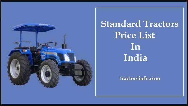 Standard Tractors Price List In India