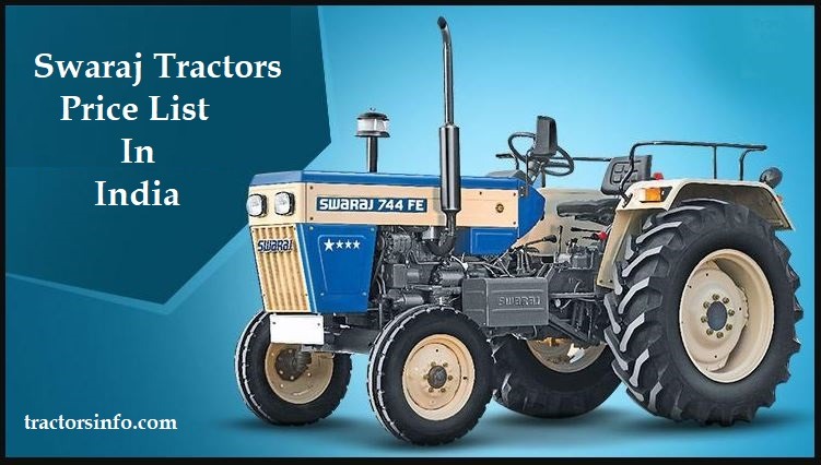 Swaraj Tractors Price List India