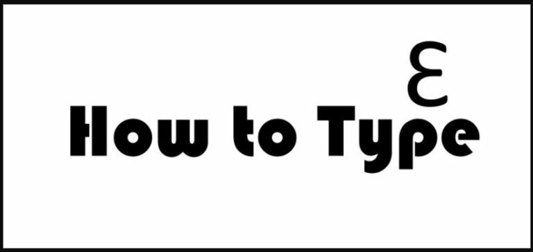 Backwards 3 – How to type it Ɛ – Easy and Simple Way