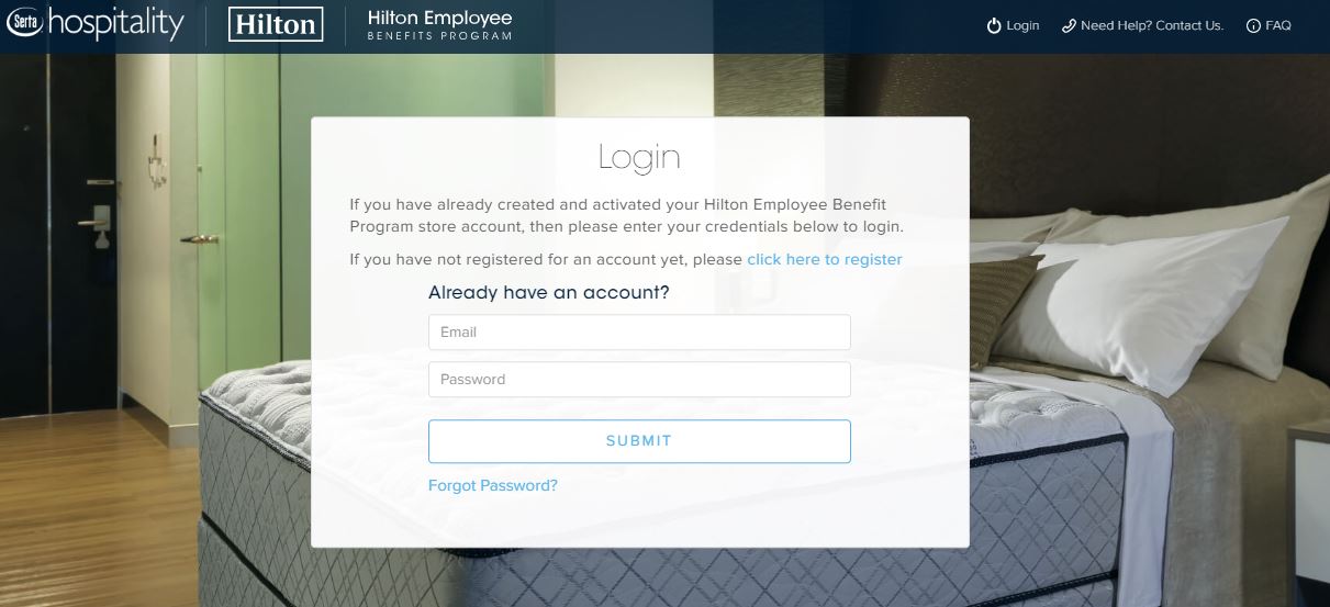 Hilton Employee Benefit Program Login