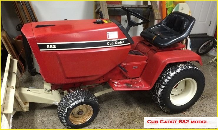 cub cadet model 682 red painted