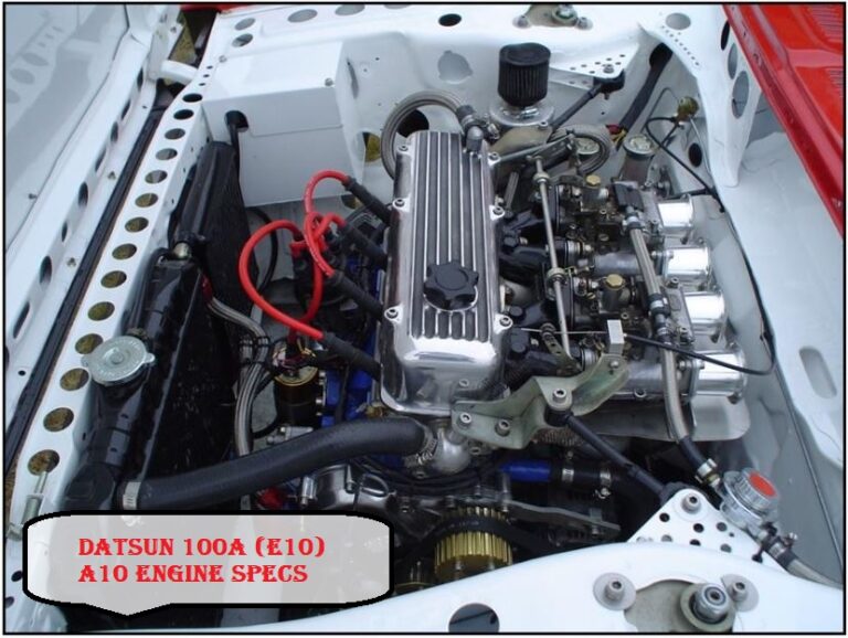 Datsun 100A Engine Specs