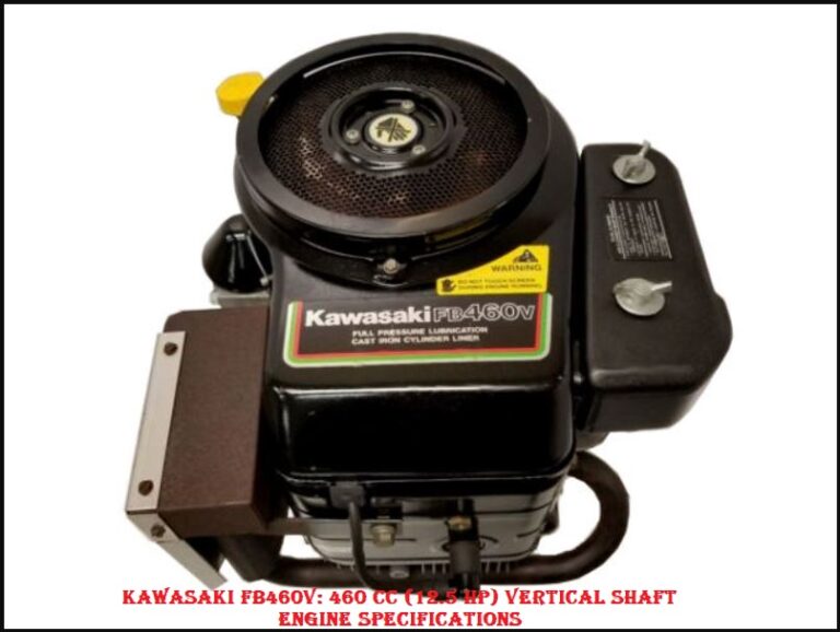 Kawasaki FB460V Engine Specs
