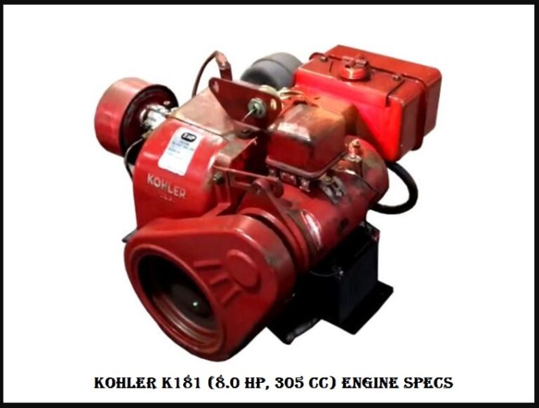 Kohler K181 (8.0 HP, 305 cc) Engine: Specs and Review