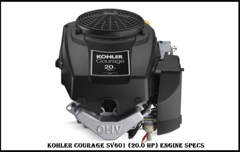 Kohler SV601 (20.0 HP) Engine Specs and Review