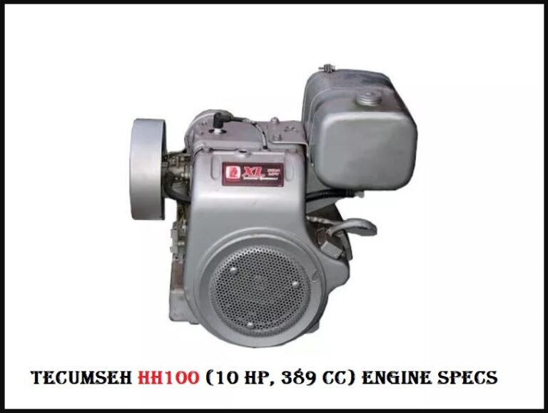 Tecumseh HH100 (10 HP, 389 cc) Engine Specs & Review
