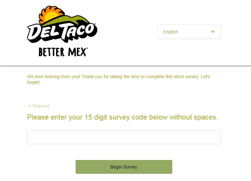 Del Taco Opinion Survey
