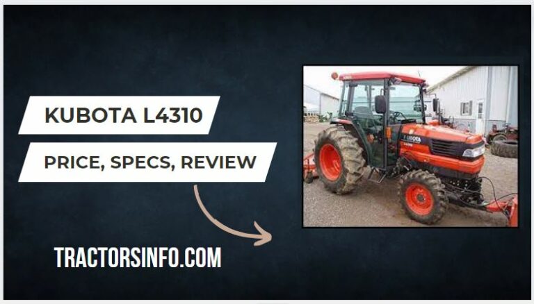 Kubota L4310 Price, Specs, Review, weight, Attachments [2024]