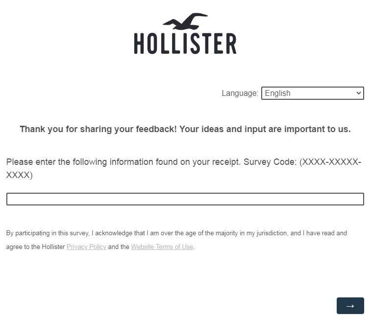 Hollister Guest Survey