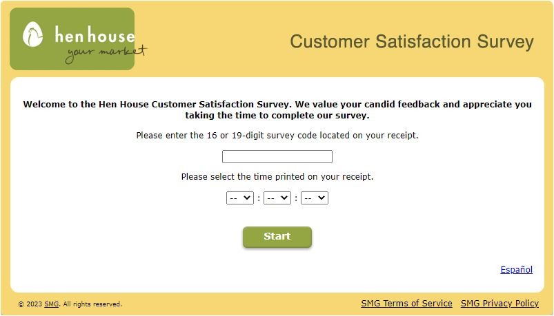 Hen House Guest Survey