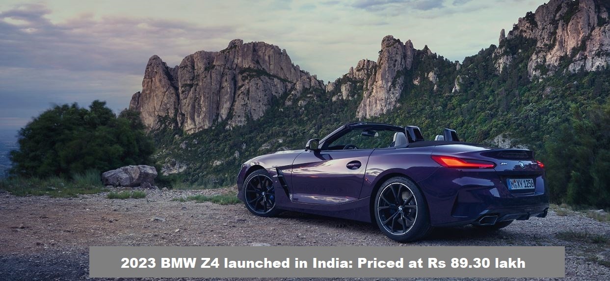 BMW Z4 launched in India Priced at Rs 89.30 lakh