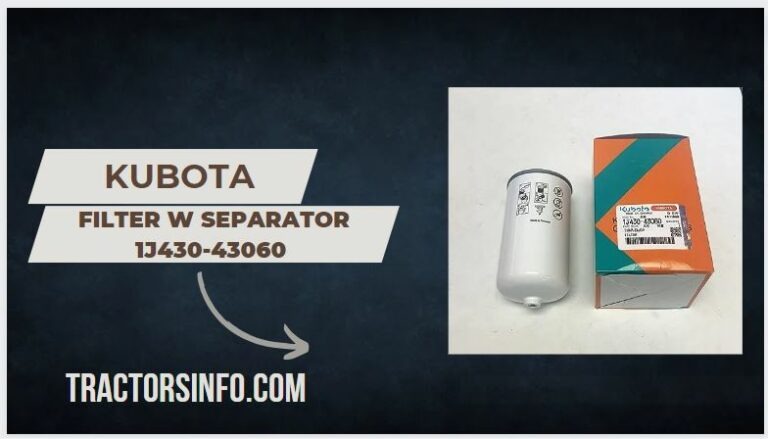 Kubota Filter W Separator 1j430-43060 Price, Specs, Reviews [2024]