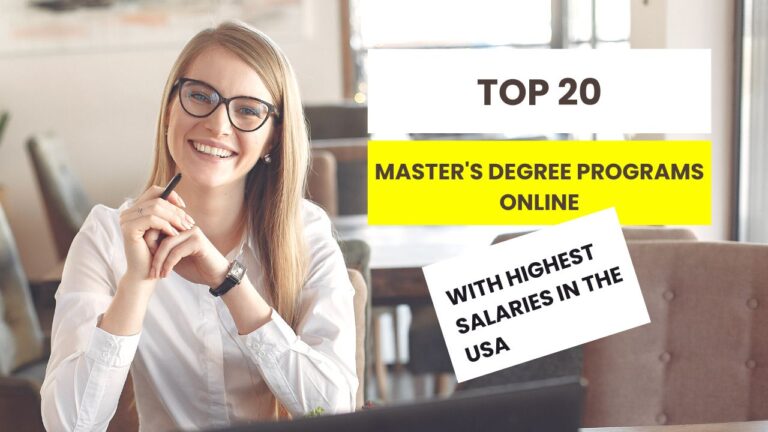 Top 20 Master’s Degree Programs Online with Highest Salaries in the USA (2024)