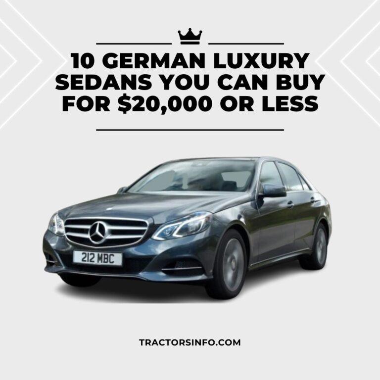10 German Luxury Sedans You Can Buy For $20,000 Or Less