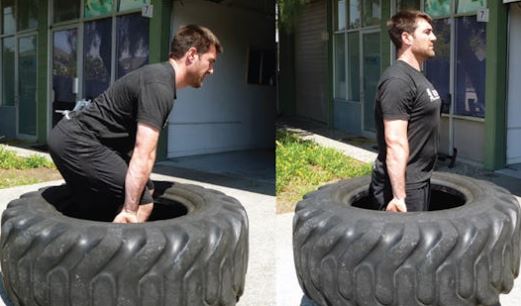 How do I get a heavy tractor tire for weightlifting?